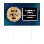 Double-Sided Yard Sign w/ Stake
