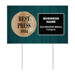 Double-Sided Yard Sign w/ Stake