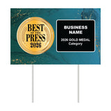 Double-Sided Yard Sign w/ Stake
