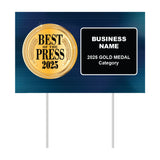 Double-Sided Yard Sign w/ Stake